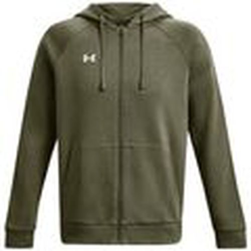 Jersey Sudadera Rival Fleece Full-Zip Hombre Marine Green/White para hombre - Under Armour - Modalova