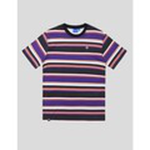 Camiseta CAMISETA HÉLAS RAYAS MORADO/NEGRO para hombre - Hélas - Modalova