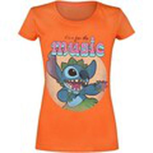 Camiseta manga larga Here For The Music para mujer - Lilo & Stitch - Modalova