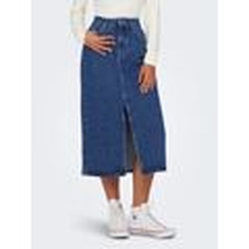 Faldas midi 15319268 BIANCA-MEDIUM BLUE DENIM para mujer - Only - Modalova