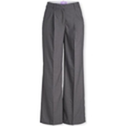 Pantalones Noos Ellis Wide Trousers - Dark Grey Melange para mujer - Jjxx - Modalova