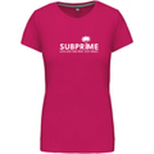 Camiseta Wmn Tee Palm Rood para mujer - Subprime - Modalova