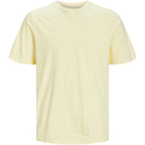 Camiseta 12156101 JJEORGANIC BASIC TEE SS O-NECK NOOS FRENCH VANILLA para hombre - Jack & Jones - Modalova