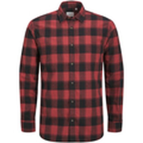 Camisa manga larga 12245084 JJEJOSHUA BUFFALO SHIRT LS LN BRICK RED para hombre - Jack & Jones - Modalova