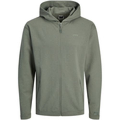 Jersey 12253764 JCOCLOUD SWEAT ZIP HOOD NOOS AGAVE GREEN para hombre - Jack & Jones - Modalova