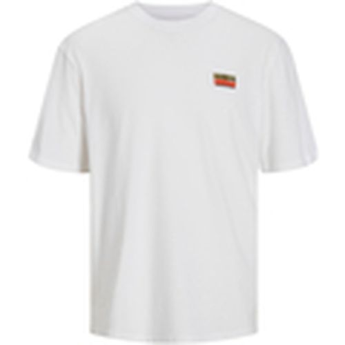 Camiseta 12269987 JORCANON TEE SS CREW NECK STYD BRIGHT WHITE para hombre - Jack & Jones - Modalova