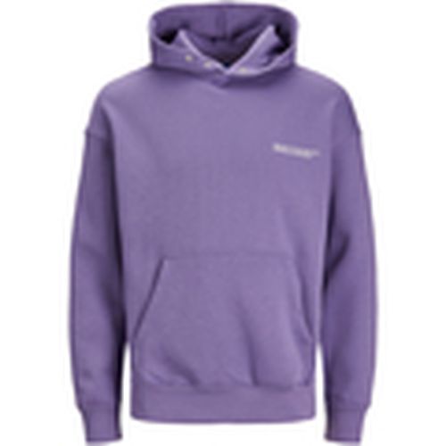 Jersey 12250600 JORVESTERBRO BACK SWEAT HOOD SN PLS TWILIGHT PURPLE para hombre - Jack & Jones - Modalova