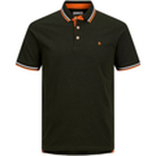 Polo 12136668 JJEPAULOS POLO SS NOOS KOMBU GREEN para hombre - Jack & Jones - Modalova