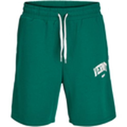 Short 12270193 JPSTKANE JJBRADLEY VARSITY SHORTS STYD EVERGREEN para hombre - Jack & Jones - Modalova