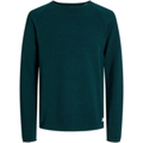 Jersey 12157321 JJEHILL KNIT CREW NECK NOOS DEEP TEAL TWISTED para hombre - Jack & Jones - Modalova