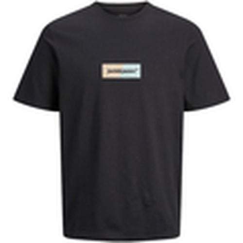 Camiseta 12267859 JORBRONX RECTANGLE TEE SS CREW NEC PLS BLACK para hombre - Jack & Jones - Modalova