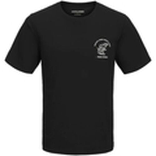 Camiseta 12270869 JJCARTER TEE SS CREW NECK BLACK para hombre - Jack & Jones - Modalova