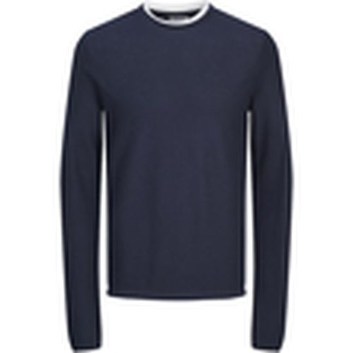 Jersey 12258595 JJTWINN KNIT CREW NECK NAVY BLAZER para hombre - Jack & Jones - Modalova