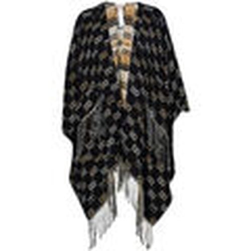 Bufanda Poncho con logotipo jacquard para mujer - Liu Jo - Modalova