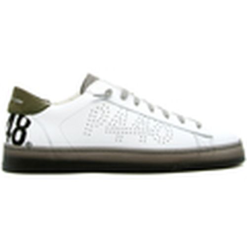 Deportivas Moda JACKC-M130 WHI-GRYGREEN para hombre - P448 - Modalova