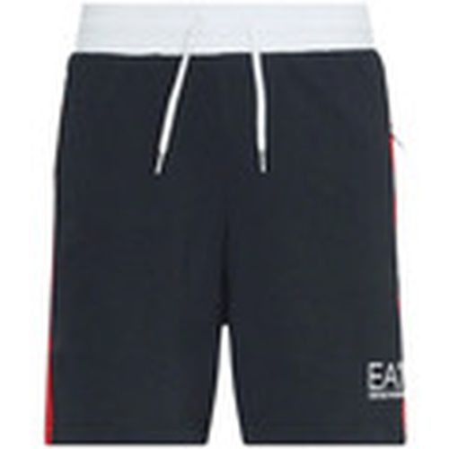 Short Summer Block Jersey Shorts Night Blue para hombre - Ea7 Emporio Armani - Modalova