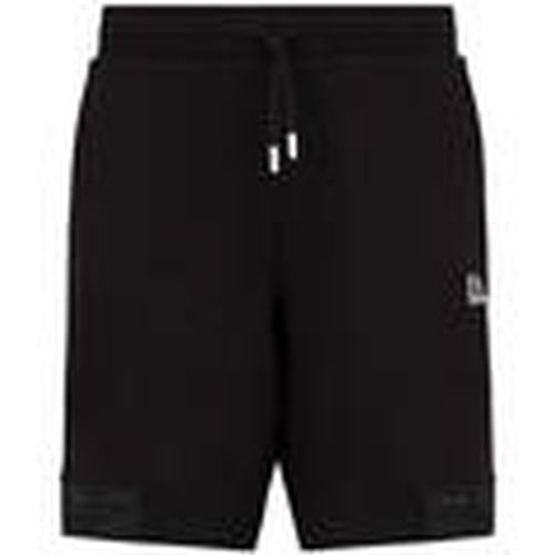 Short Tonal Tape Logo Series Board Shorts - Black para hombre - Ea7 Emporio Armani - Modalova