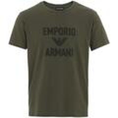 Tops y Camisetas Beach Woven Logo T-Shirt - Military Green para hombre - Emporio Armani - Modalova