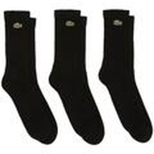 Calcetines Sport 3 Pack High Cut Socks Black/Black/Black para hombre - Lacoste - Modalova