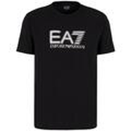 Tops y Camisetas Visibility Logo T-Shirt Black para hombre - Ea7 Emporio Armani - Modalova