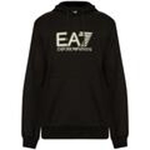 Jersey Visibility Cotton Hooded Sweatshirt Black para hombre - Ea7 Emporio Armani - Modalova