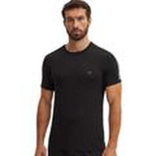 Tops y Camisetas Lounge Tape Crew T-Shirt Black para hombre - Emporio Armani - Modalova