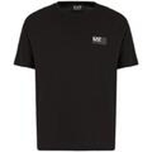 Tops y Camisetas Visibility Crew T-Shirt Black para hombre - Ea7 Emporio Armani - Modalova