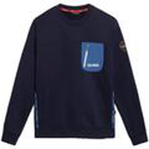 Jersey B Huron C Sweatshirt Navy Blue para hombre - Napapijri - Modalova