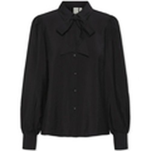 Blusa YAS Noos Pil LS Bow Shirt - Black para mujer - Y.a.s - Modalova