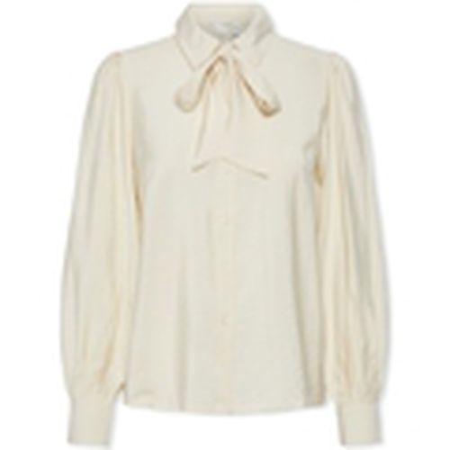 Blusa YAS Noos Pil Bow Shirt - Birch para mujer - Y.a.s - Modalova