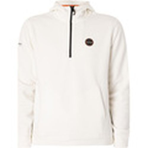 Jersey Sudadera con capucha y cremallera de 1/4 con insignia para hombre - Napapijri - Modalova