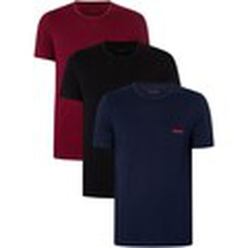 Pijama Pack de 3 camisetas con cuello redondo y logotipo de Lounge para hombre - BOSS - Modalova