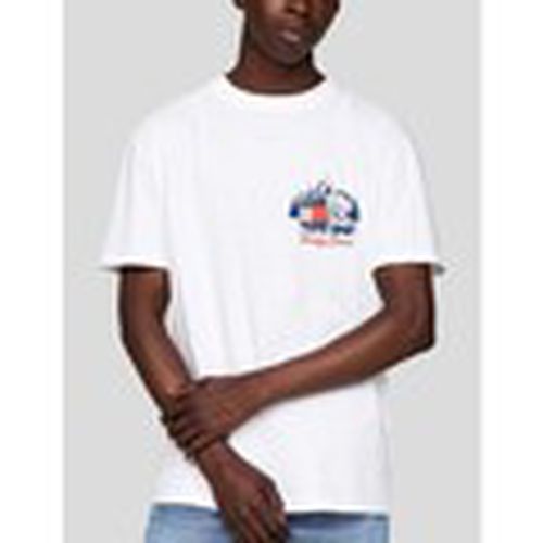 Camiseta CAMISETA OUTDOORS NOVELTY TEE YBR WHITE para hombre - Tommy Jeans - Modalova