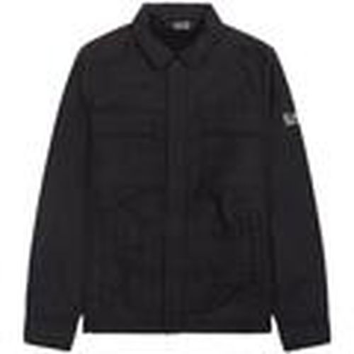 Cazadora Chest Pocket Overshirt Jacket Black para hombre - Ea7 Emporio Armani - Modalova