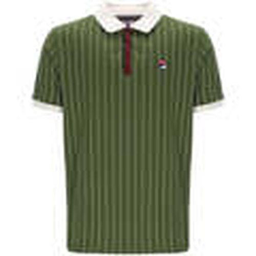 Tops y Camisetas BB1 Classic Striped Polo Shirt Chive/Gardenia/Windsor Wine para hombre - Fila - Modalova