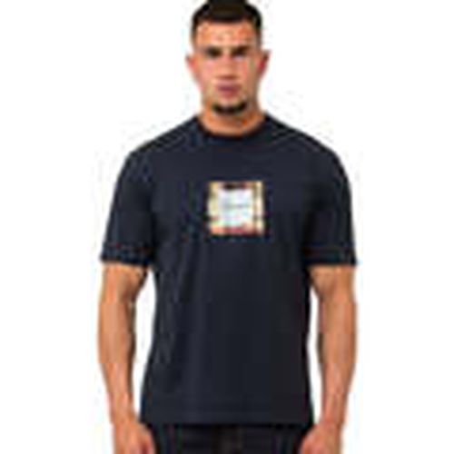 Tops y Camisetas Carter Check Box Logo T-Shirt Navy para hombre - Marshall Artist - Modalova