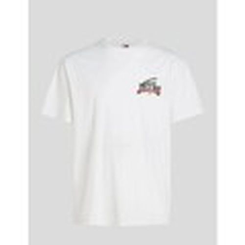 Camiseta CAMISETA DIAMOND TWIST TEE YBR WHITE para hombre - Tommy Jeans - Modalova