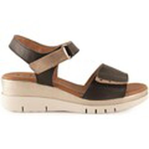 Sandalias Sandalias negras de piel con cuña by para mujer - Tekila - Modalova