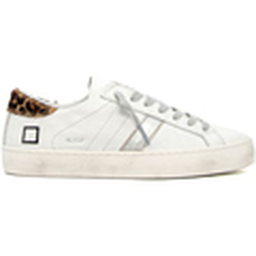 Deportivas Moda D.A.T.E. HL-CA-WD HILL LOW CALF WHITE LEOPARD para mujer - Date - Modalova