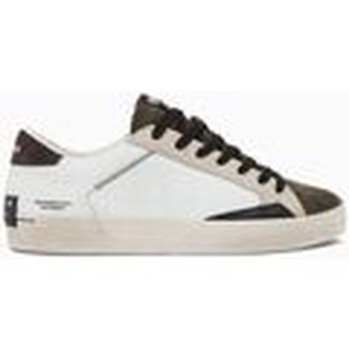 Deportivas Moda DISTRESSED 15012AA7-10 WHITE para hombre - Crime London - Modalova