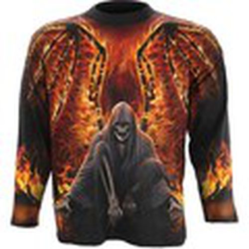 Camiseta manga larga Flaming Death para hombre - Spiral - Modalova