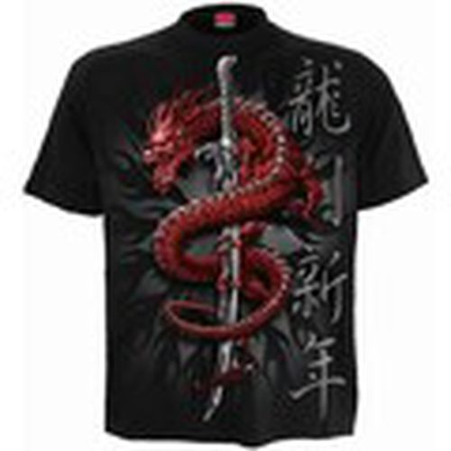 Camiseta manga larga Oriental Dragon para mujer - Spiral - Modalova