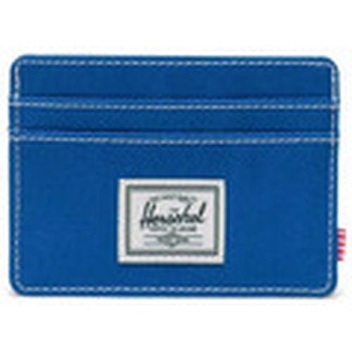 Cartera Carteira Charlie Cardholder True Blue/White Stitch para hombre - Herschel - Modalova