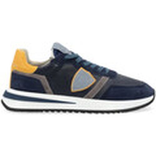 Deportivas Moda Zapatilla Tropez 2.1 en cuero azul y para hombre - Philippe Model - Modalova