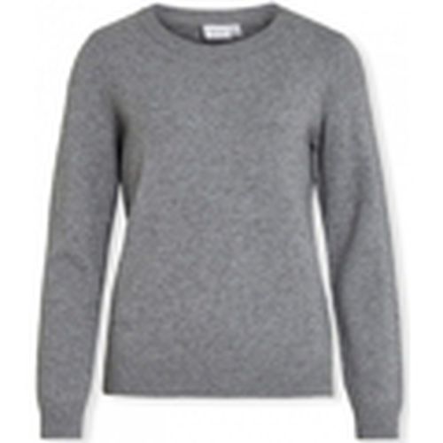 Jersey Noos Ril O-Neck L/S - Medium Grey para mujer - Vila - Modalova