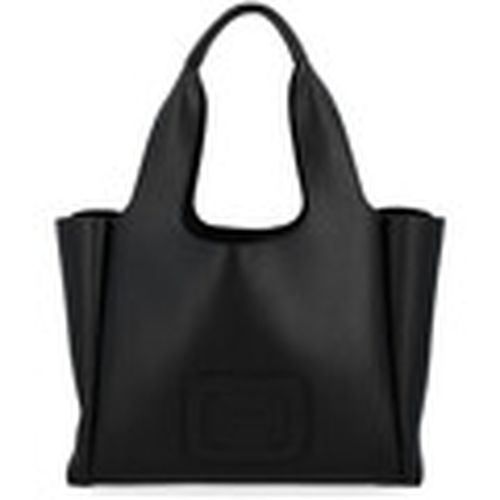 Bolso Shopping H-Bag Media de cuero negro para mujer - Hogan - Modalova