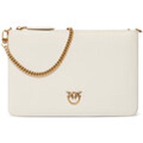 Bolso Bolsa Classic Flat Love Bolsa Simply de cuero blanco para mujer - Pinko - Modalova