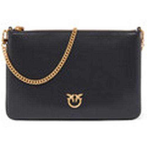 Bolso Bolsa Classic Flat Love Bolsa Simply de cuero negro para mujer - Pinko - Modalova