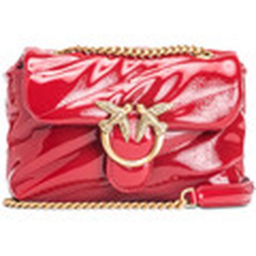 Bolso de mano Bolso Baby Love Puff en tejido efecto charol rojo para mujer - Pinko - Modalova