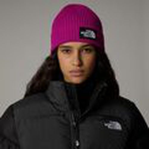 Sombrero NF0A3FJX - LOGO BOX CUFFED-1I71 Deep Mulberry para mujer - The North Face - Modalova